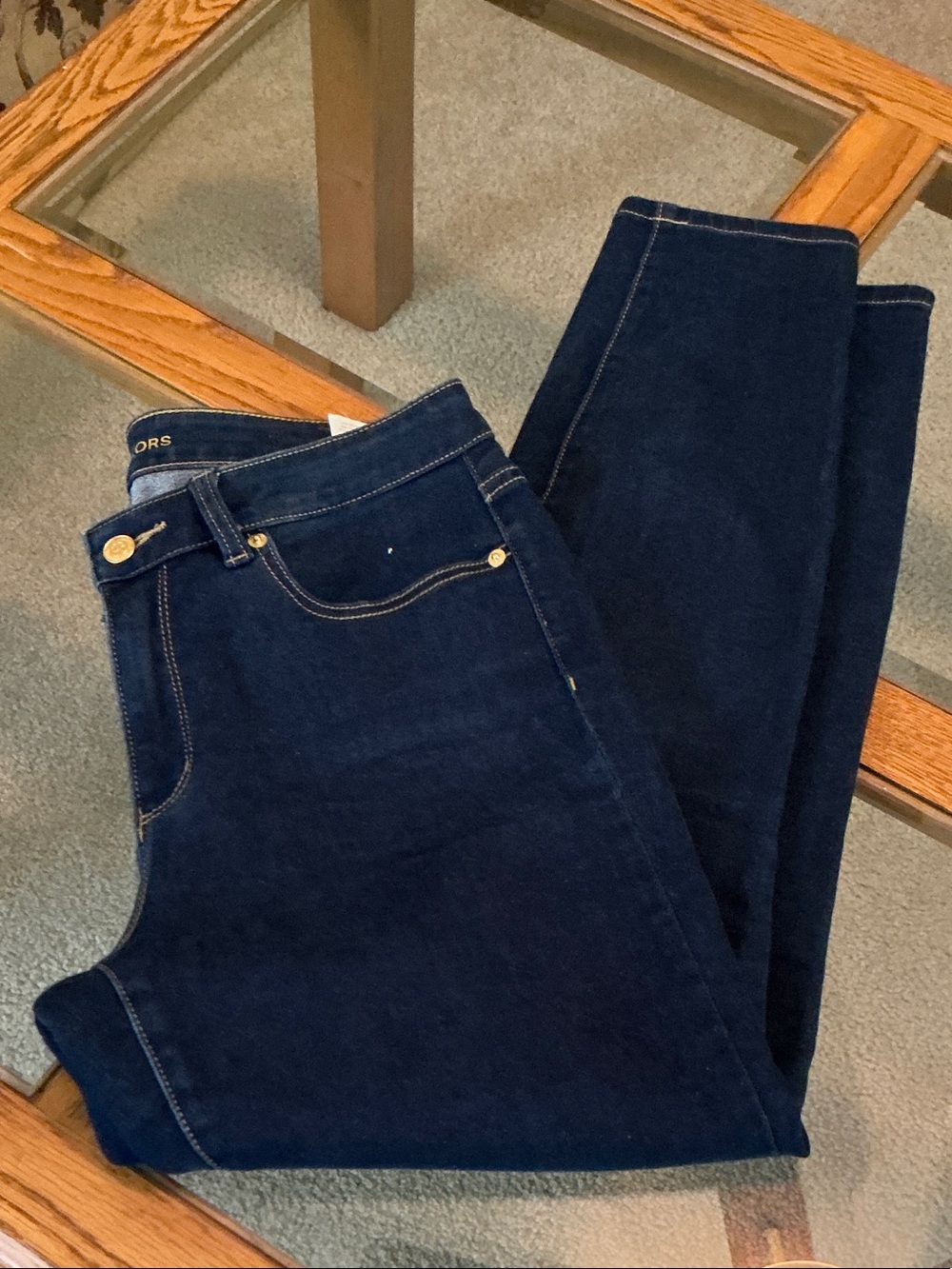 Michael  Kors Issa   Skinny Jeans in Dark Blue